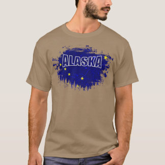 T-shirt Drapeau de l'Alaska