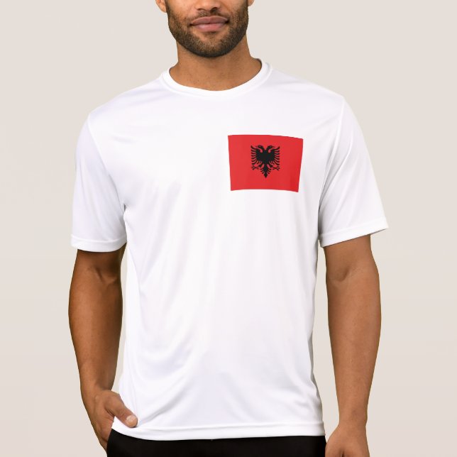 T-shirt Drapeau de l'Albanie (Devant)