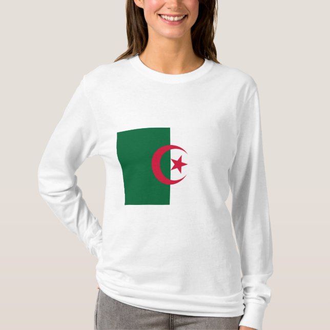T-shirt Drapeau de l'Algérie (Devant)