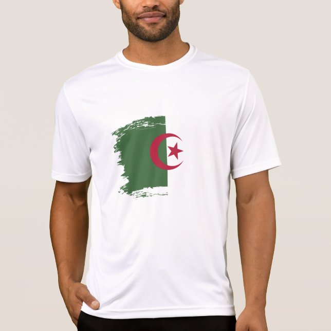 T-shirt Drapeau de l'Algérie (Devant)