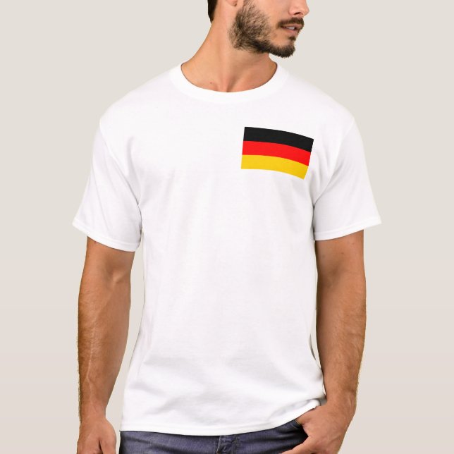 T-shirt Drapeau de l'Allemagne (Devant)