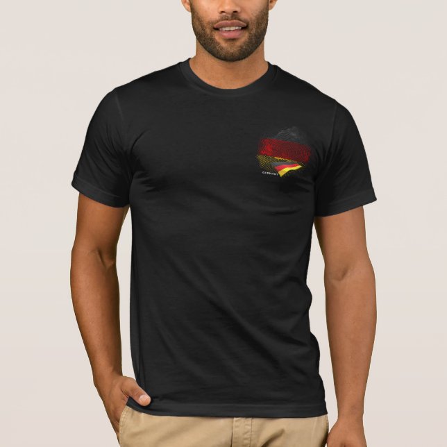 T-shirt Drapeau de l'Allemagne (Devant)