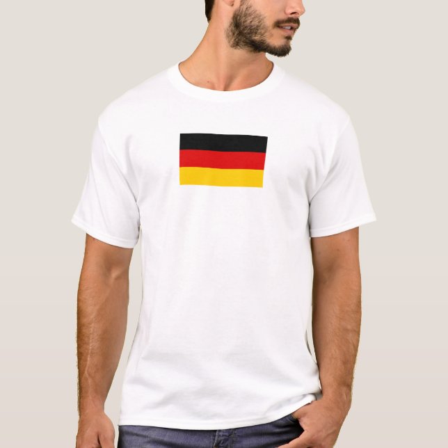 T-shirt Drapeau de l'Allemagne (Devant)