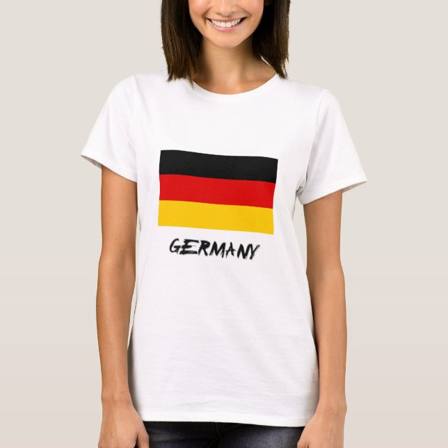 T-shirt Drapeau de l'Allemagne (Devant)