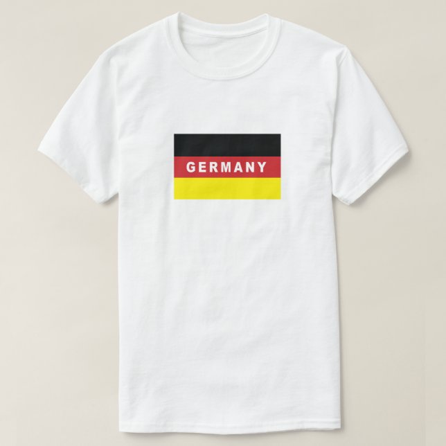 T-shirt Drapeau de l'Allemagne (Design devant)