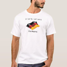 T-shirt drapeau de l'Allemagne