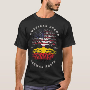 T-shirt Drapeau de l'Allemagne américaine aux racines all