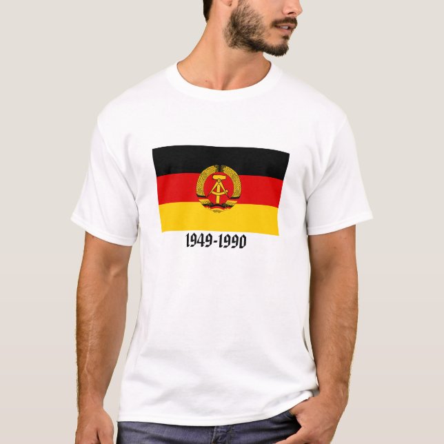 T-shirt Drapeau de l'Allemagne de l'Est (Devant)