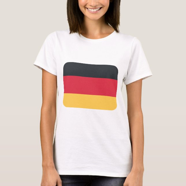 T-shirt Drapeau de l'Allemagne utilisant l'emoji de (Devant)