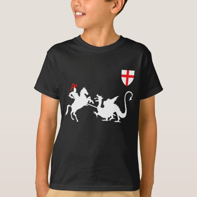 T-shirt Drapeau de l'anglais du jour de St George (Devant)