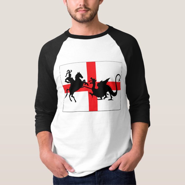 T-shirt Drapeau de l'anglais du jour de St George (Devant)
