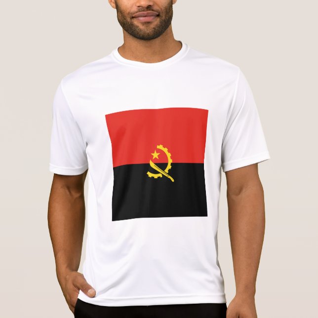 T-shirt Drapeau de l'Angola (Devant)