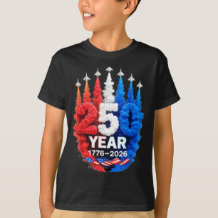 T-shirt Drapeau de l'anniversaire des 250 ans des États-Un