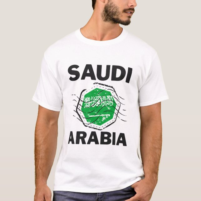 T-shirt Drapeau de l'Arabie saoudite (Devant)