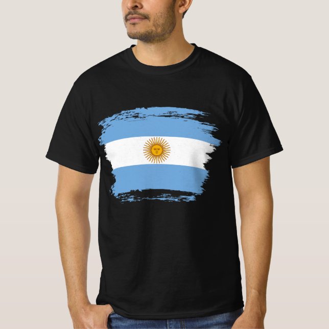 T-shirt Drapeau de l'Argentine (Devant)