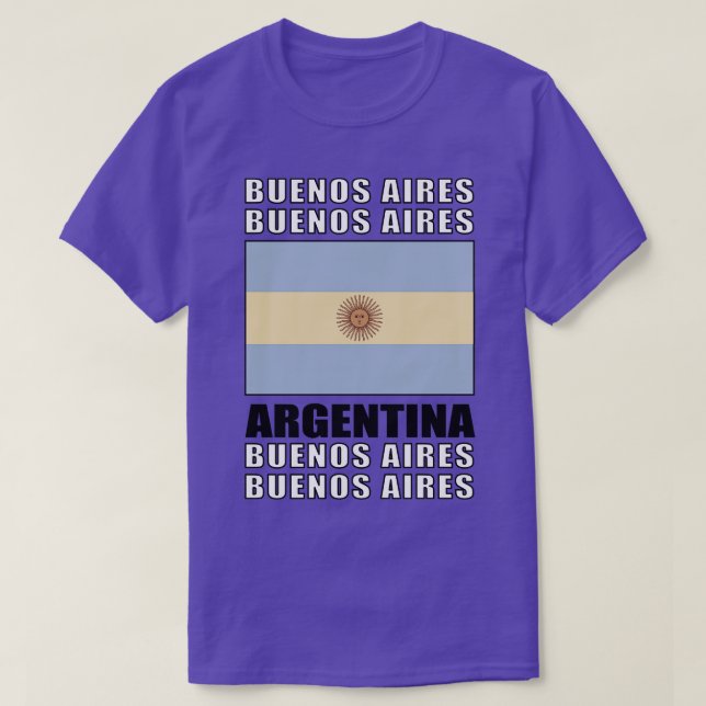 T-shirt Drapeau de l'Argentine (Design devant)