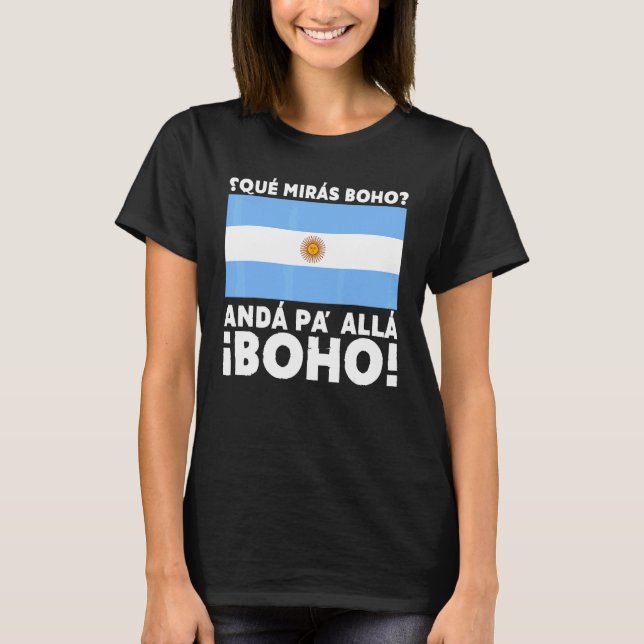 T-shirt Drapeau de l'Argentine Fierté argentine Discours d (Devant)