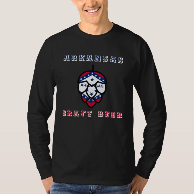 T-shirt Drapeau de l'Arkansas (Devant)