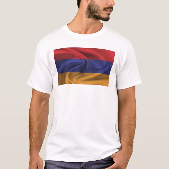 T-shirt Drapeau De L'Arménie (Devant)
