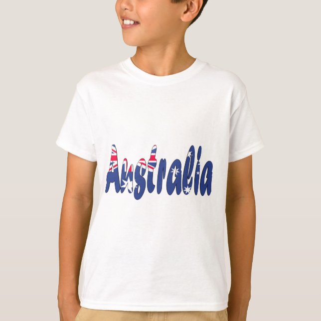T-shirt Drapeau de l'Australie (Devant)