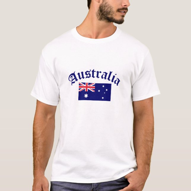 T-shirt Drapeau de l'Australie (Devant)
