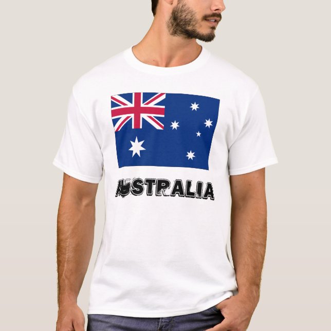 T-shirt Drapeau de l'Australie (Devant)
