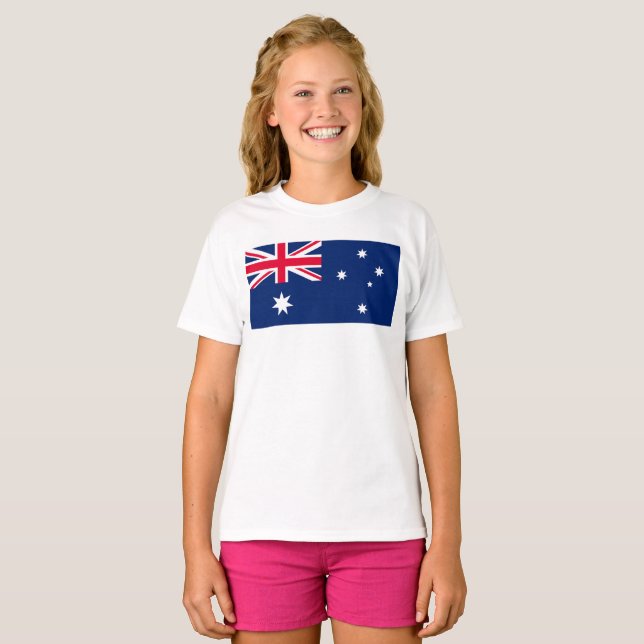 T-shirt Drapeau de l'Australie (Devant entier)