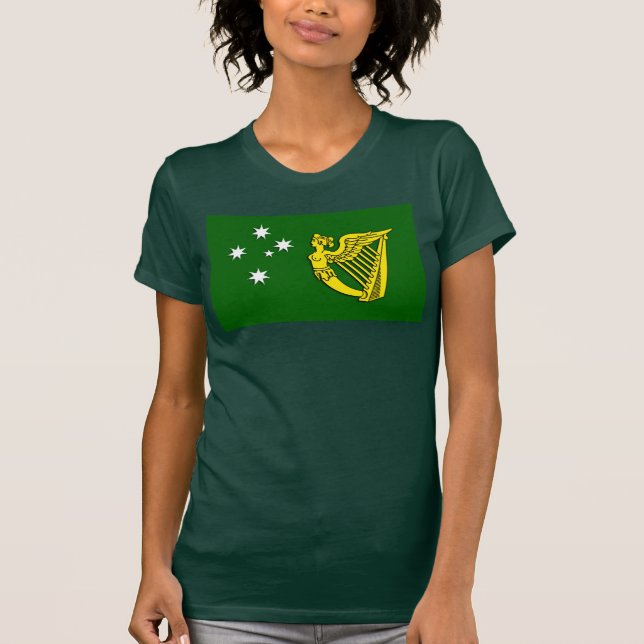 T-shirt Drapeau de l'Australie d'Irlandais (Devant)