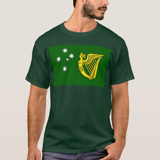 T-shirt Drapeau de l'Australie d'Irlandais (Devant)