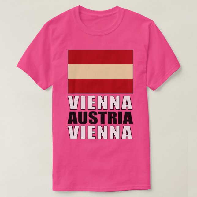 T-shirt Drapeau de l'Autriche (Design devant)