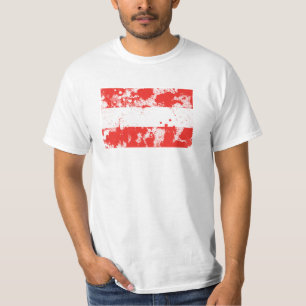 T-shirt Drapeau de l'Autriche