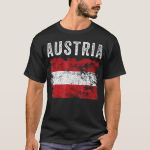 T-shirt Drapeau de l'Autriche en détresse - - Autrichien