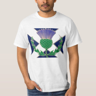 T-shirt Drapeau de l'Ecosse et de chardon