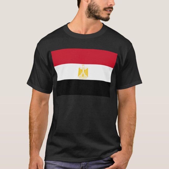 T-shirt Drapeau de l'Égypte (Devant)