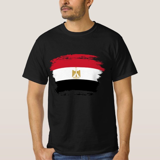 T-shirt Drapeau de l'Égypte (Devant)