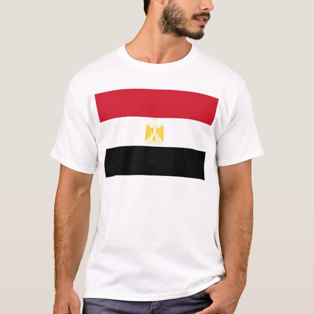 T-shirt Drapeau de l'Égypte (Devant)