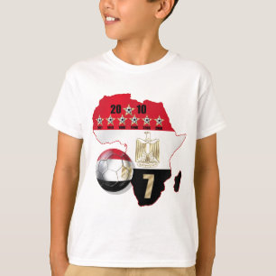 T-shirt Drapeau de l'Egypte Carte des vainqueurs de l'Afri