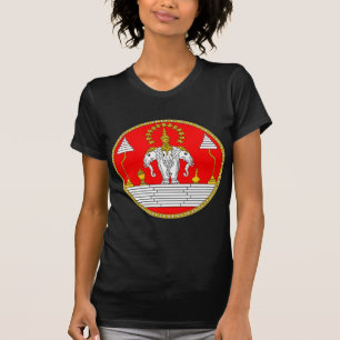 T-SHIRT DRAPEAU DE L'ÉLÉPHANT PRINCIPAL DES LAOTIENS TRO