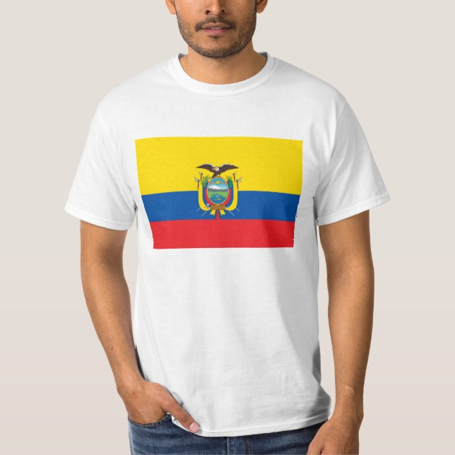 T-shirt Drapeau de l'Equateur - Bandera de Ecuador (Devant)