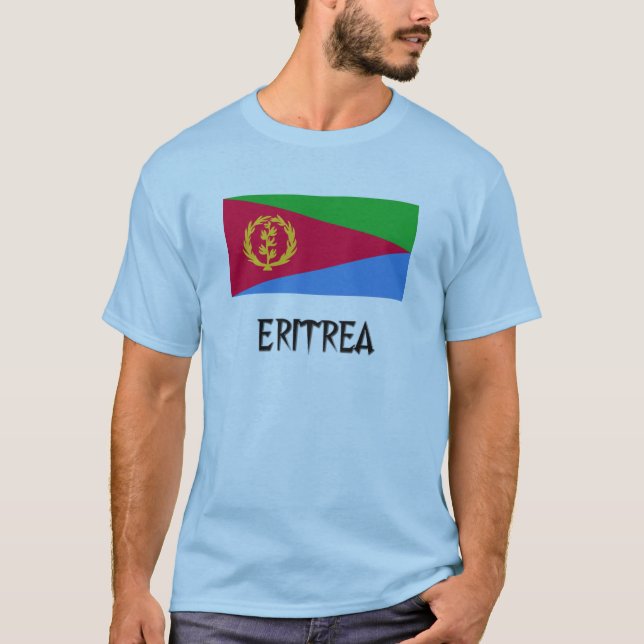 T-shirt Drapeau de l'Érythrée (Devant)
