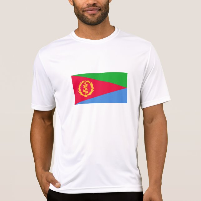 T-shirt Drapeau de l'Érythrée (Devant)
