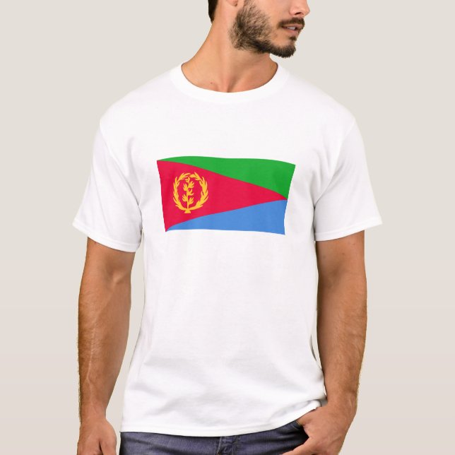 T-shirt Drapeau de l'Érythrée (Devant)