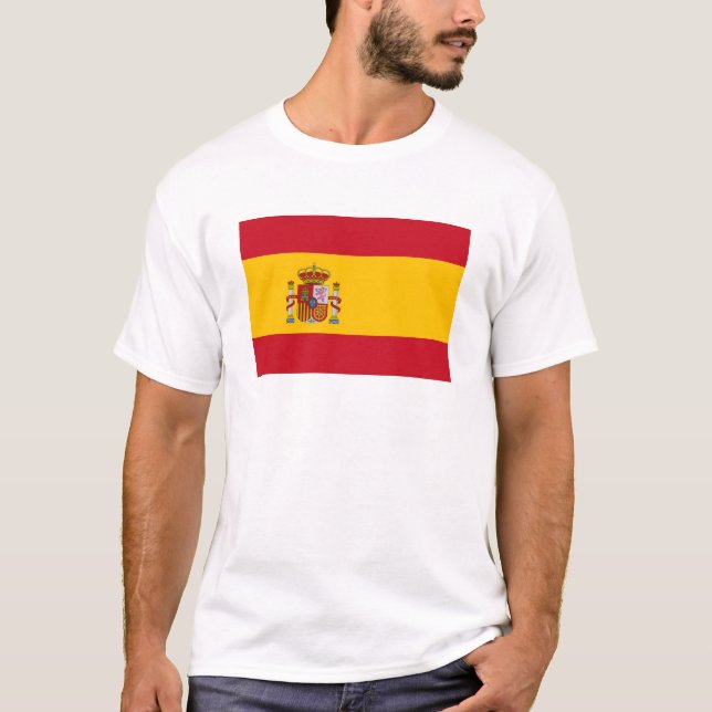 T-shirt Drapeau de l'Espagne (Devant)