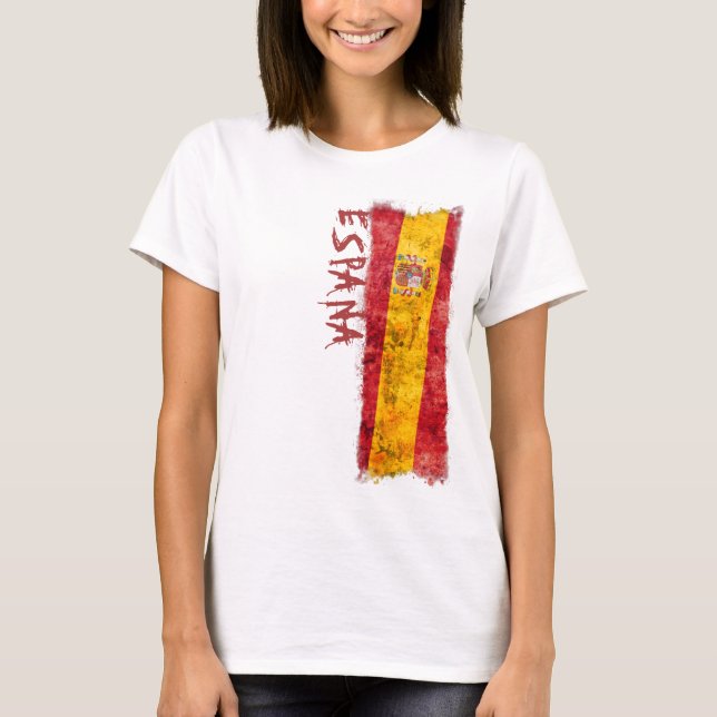 T-shirt Drapeau de l'Espagne (Devant)