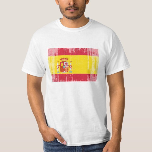 T-shirt Drapeau de l'Espagne (Devant)