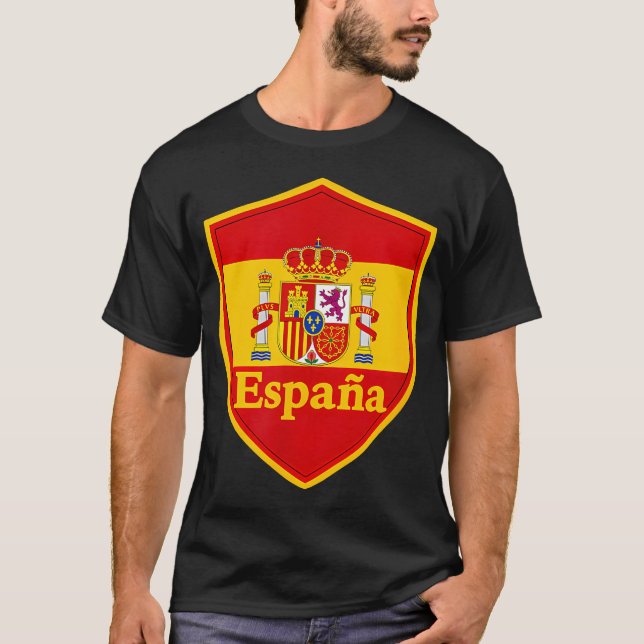 T-shirt Drapeau de l'Espagne pour les patriotes (Devant)