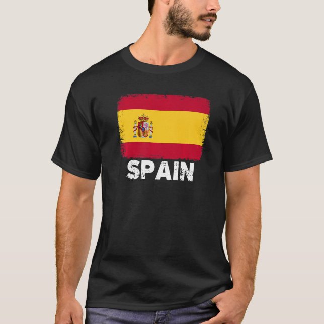 T-shirt Drapeau de l'Espagne  Soutenir le peuple espagnol  (Devant)