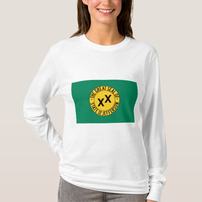T-shirt Drapeau de l'État américain proposé de Jefferson (Devant)