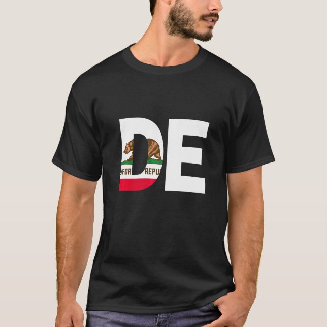 T-shirt Drapeau de l'Etat de Californie Delaware DE Cities (Devant)