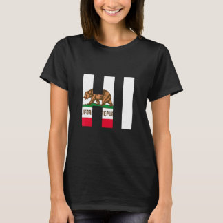 T-shirt Drapeau de l'État de Californie Hawaï HI Villes et